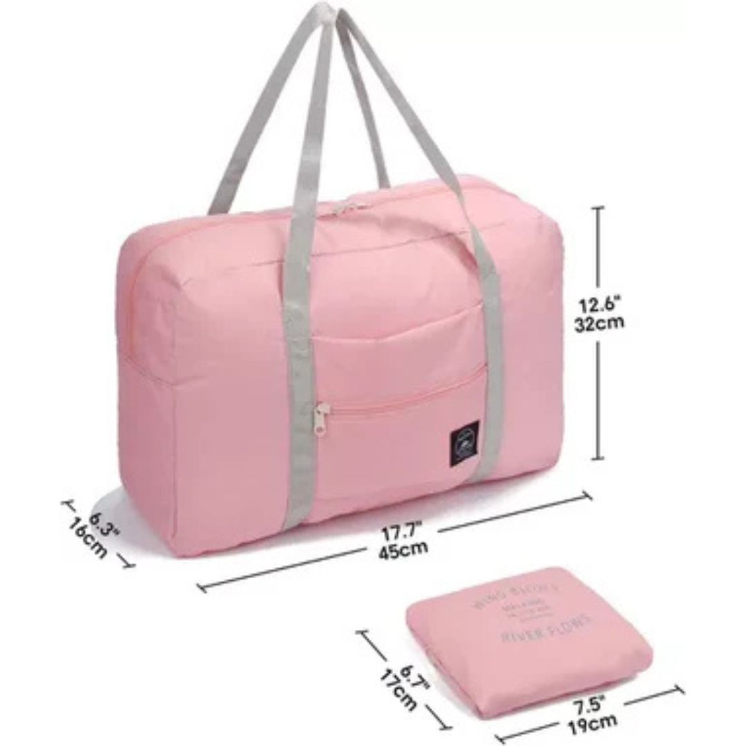 Bolso De Viaje Impermeable Plegable Cierre Y Bolsillo 25l