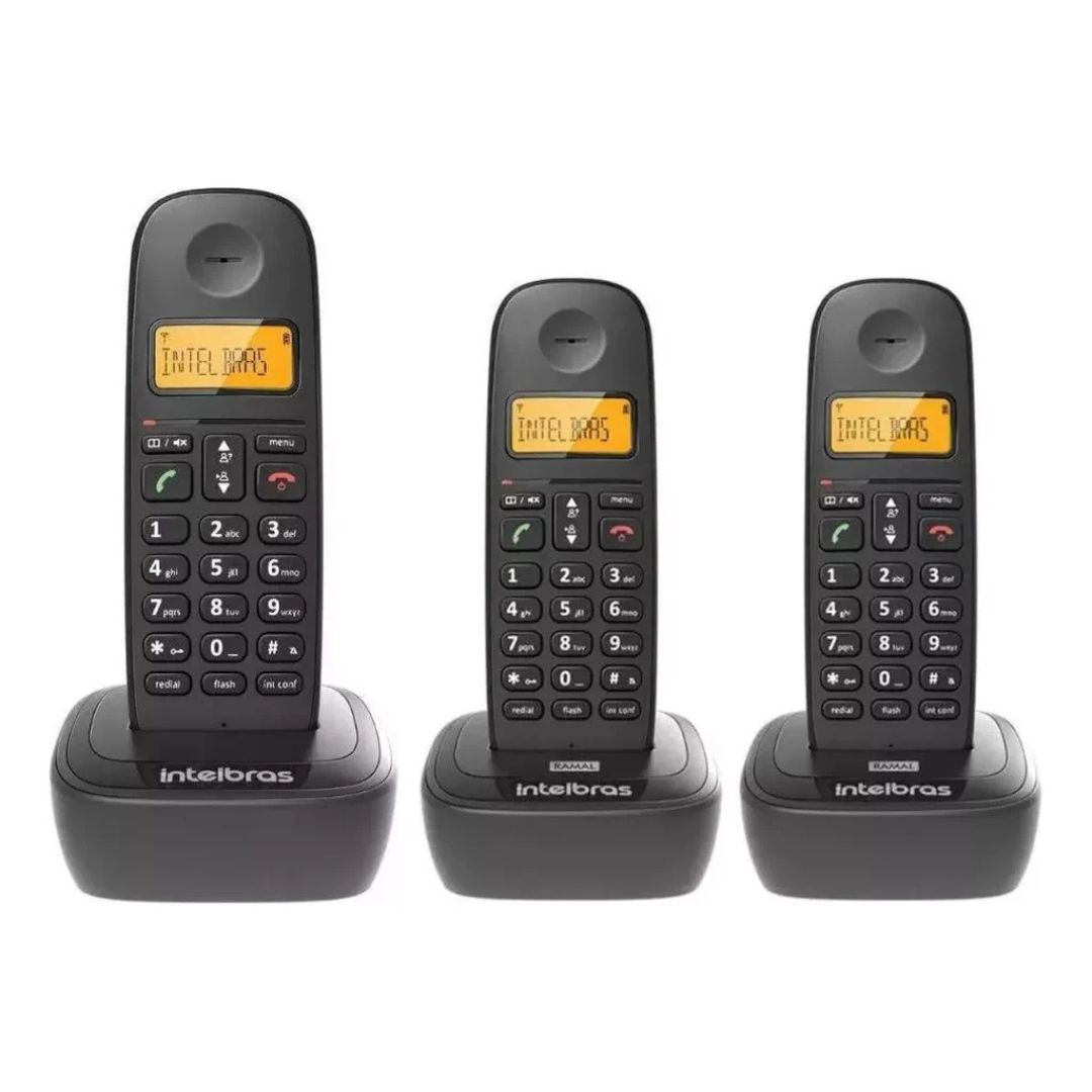 Teléfono Inalámbrico Intelbras Ts 2513 3 unidades®