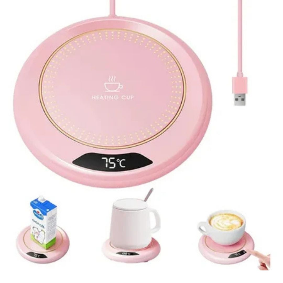 Base Calentadora Para Taza De Café Rosa®