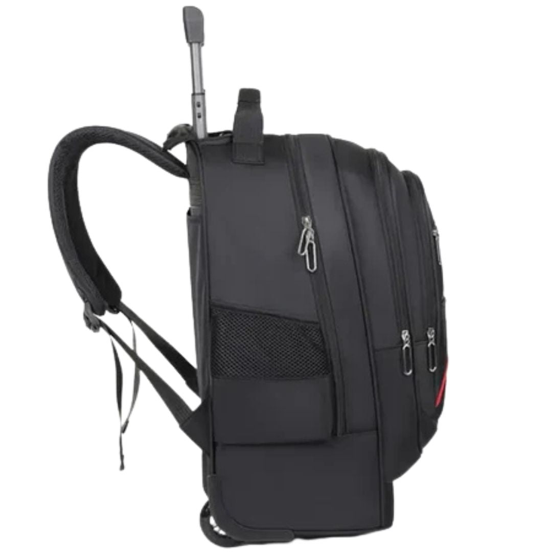 Mochila Con Ruedas Viajera - Tela Oxford Negro®