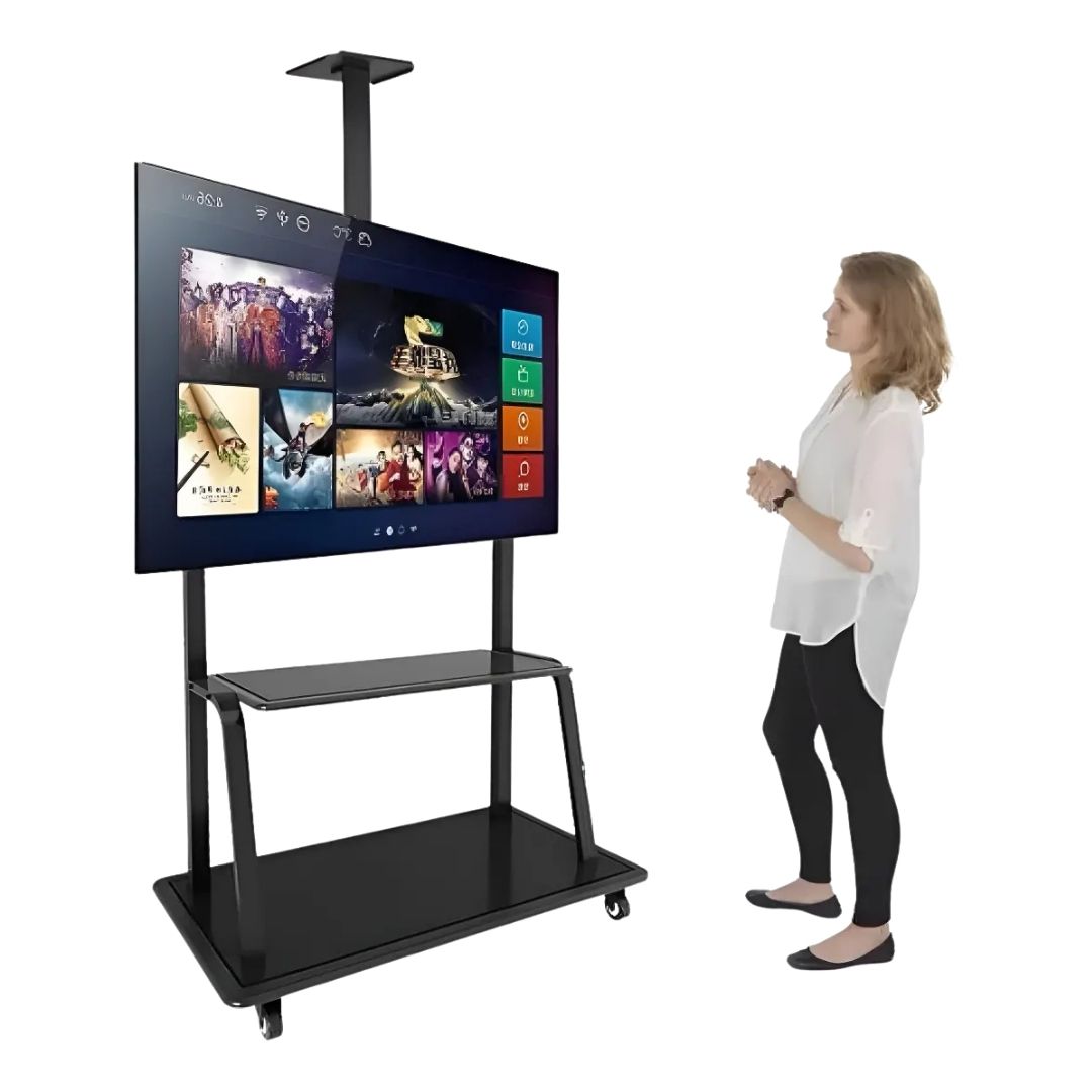 Soporte De Pie Para Televisor Con Ruedas Negro de 32''- 70''®