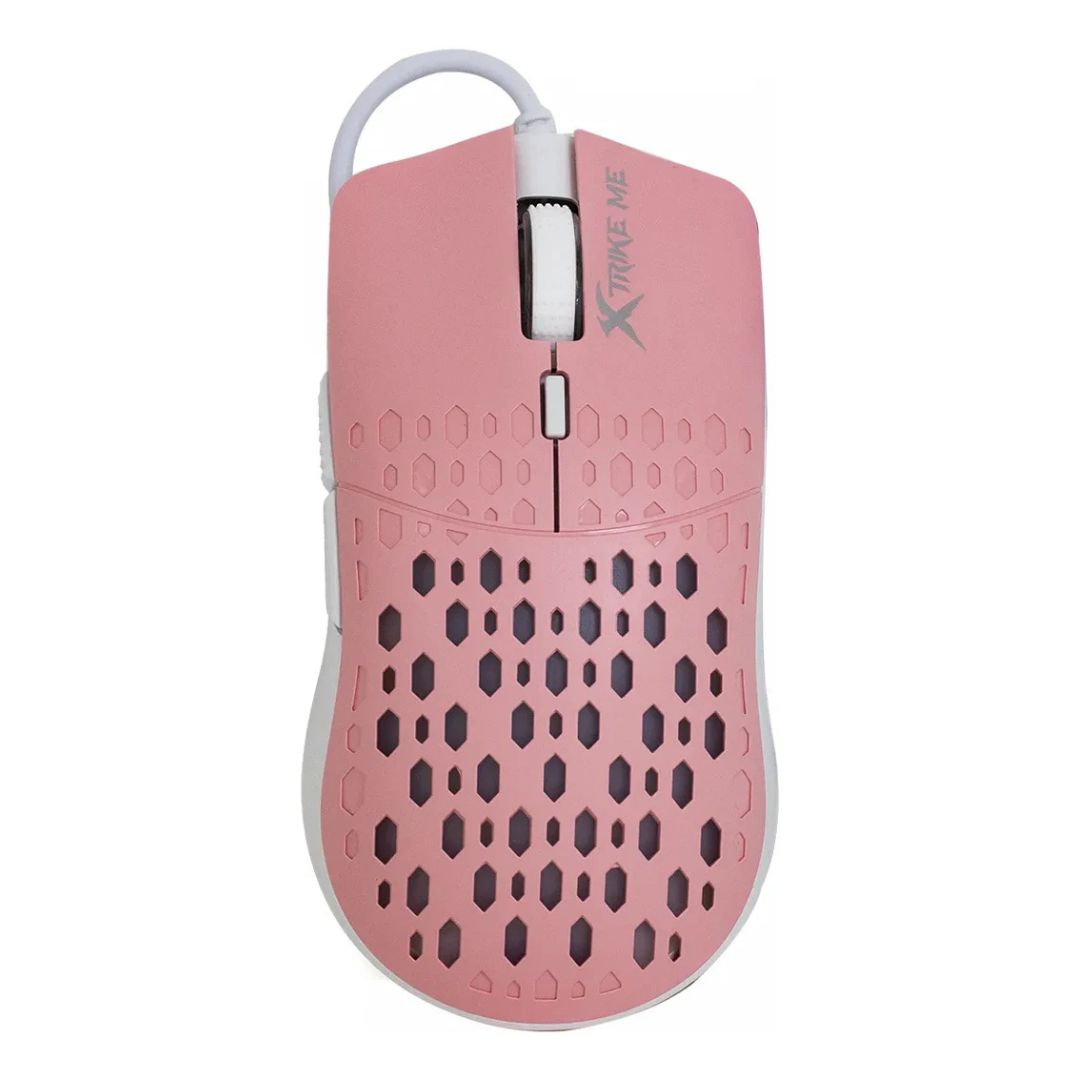 Mouse Gamer Xtrike Me Gm-209p Rgb Rosado®