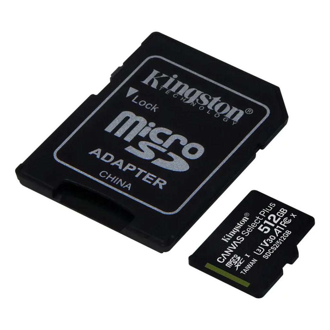 Tarjeta Memoria Microsd Kingston Canvas Plus 512gb 150mb®