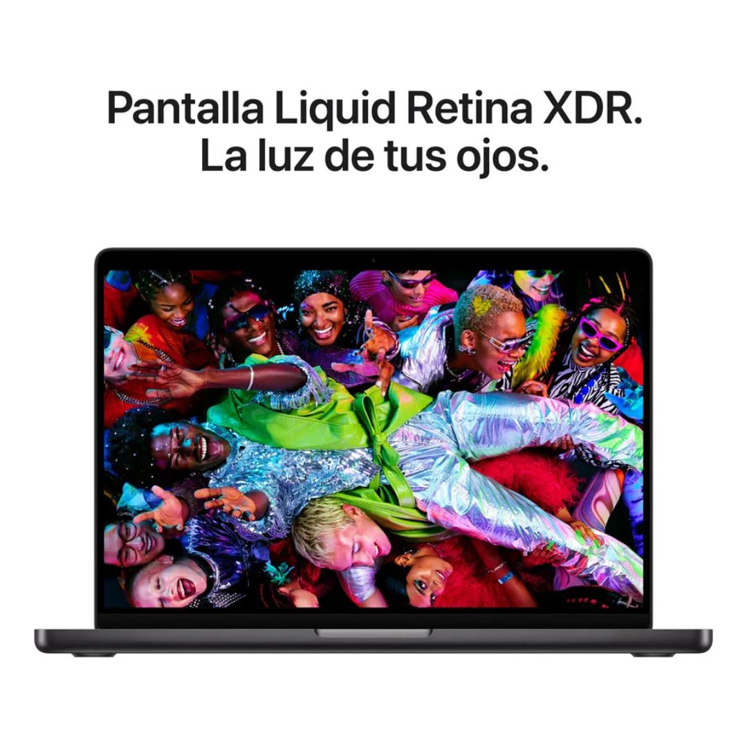 Apple 2025 MacBook Pro 14pulg Chip M5 de Apple, CPU y GPU 10 núcleos, 16GB Memoria unificada, 512 GB®