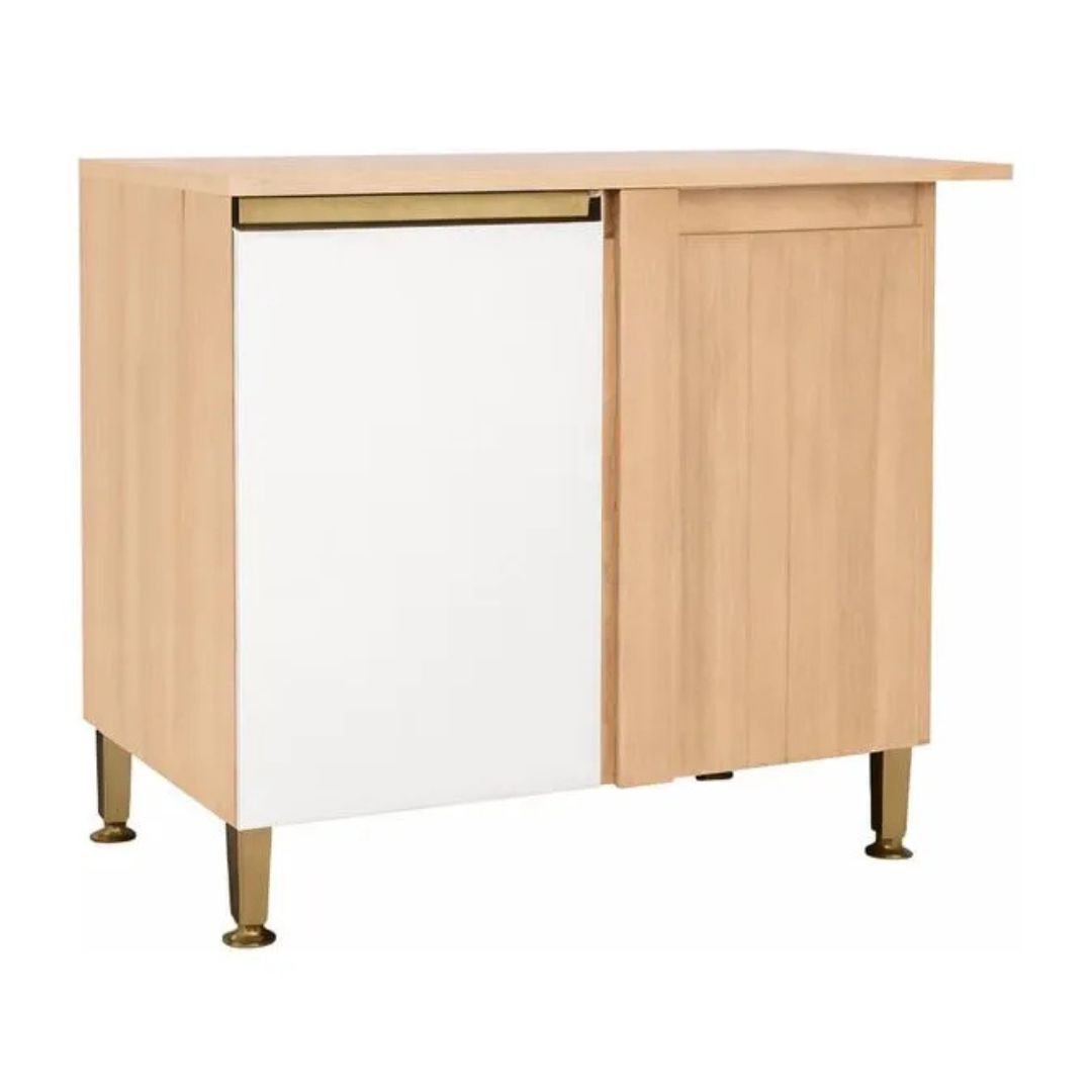 Mueble Bajo Mesada de Cocina 2 Puertas Minimalista Madera Mdp®