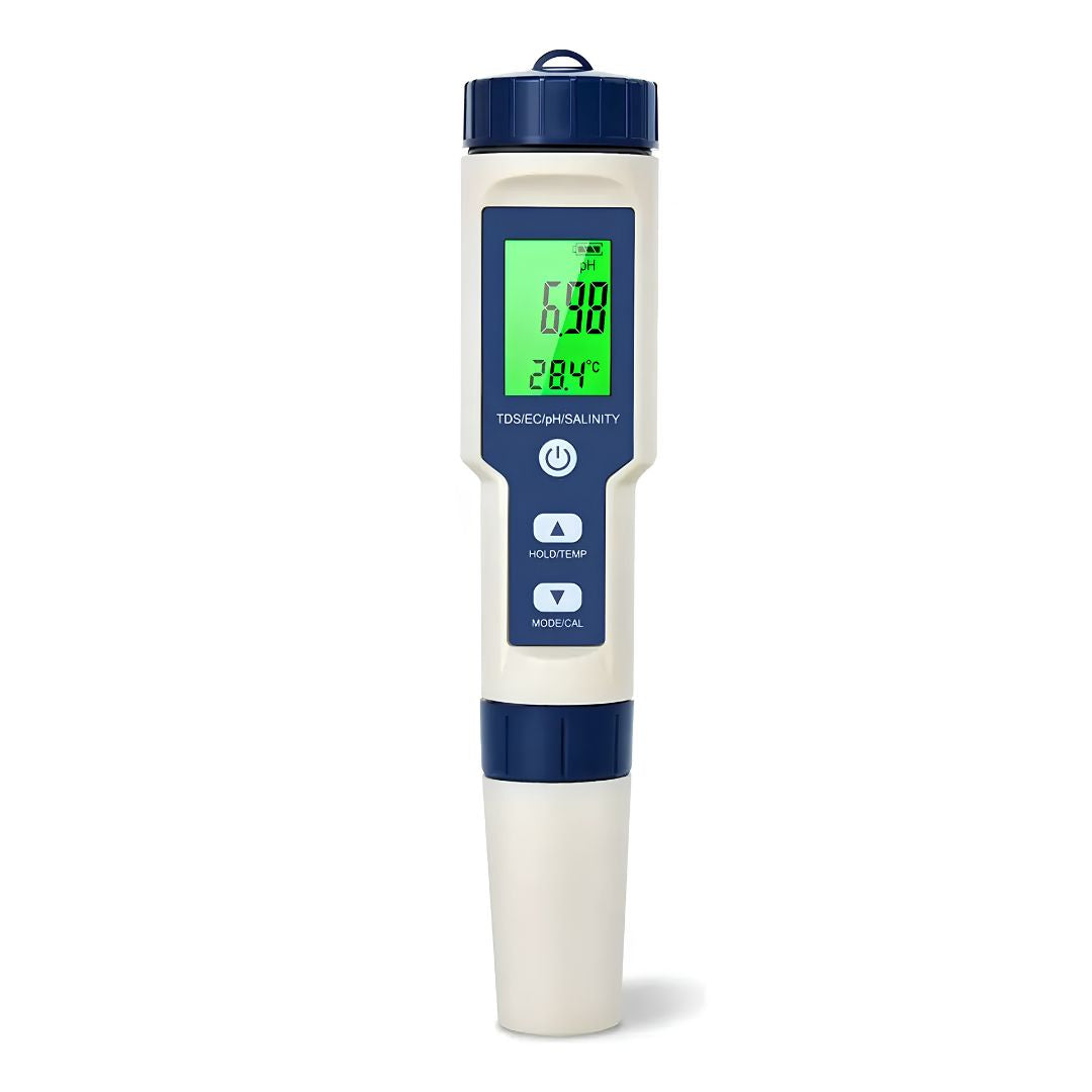 Medidor digital profesional de calidad del agua 5 en 1 PH®
