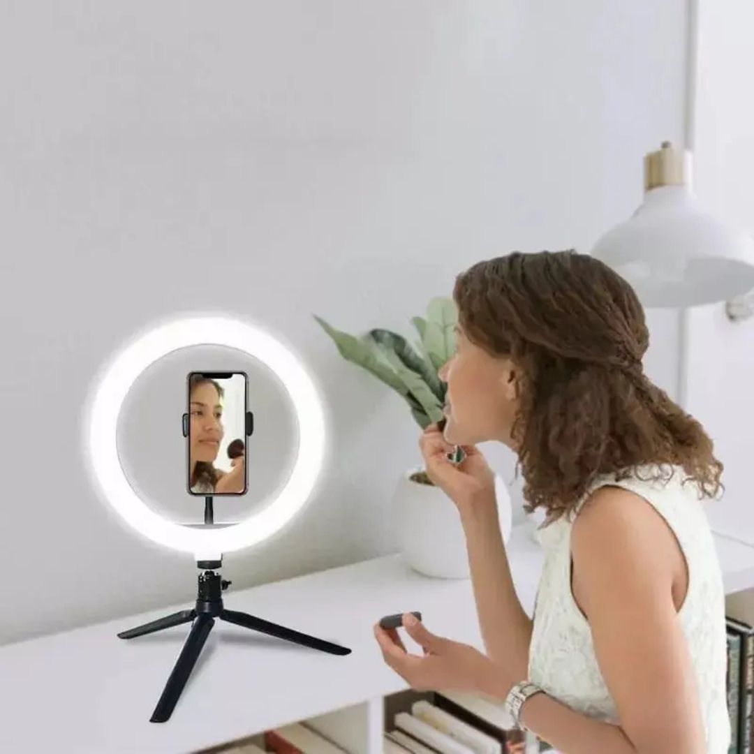Aro De Luz Led De 33cm/13'' Con Soporte Para Teléfono Con Rotación de 360®