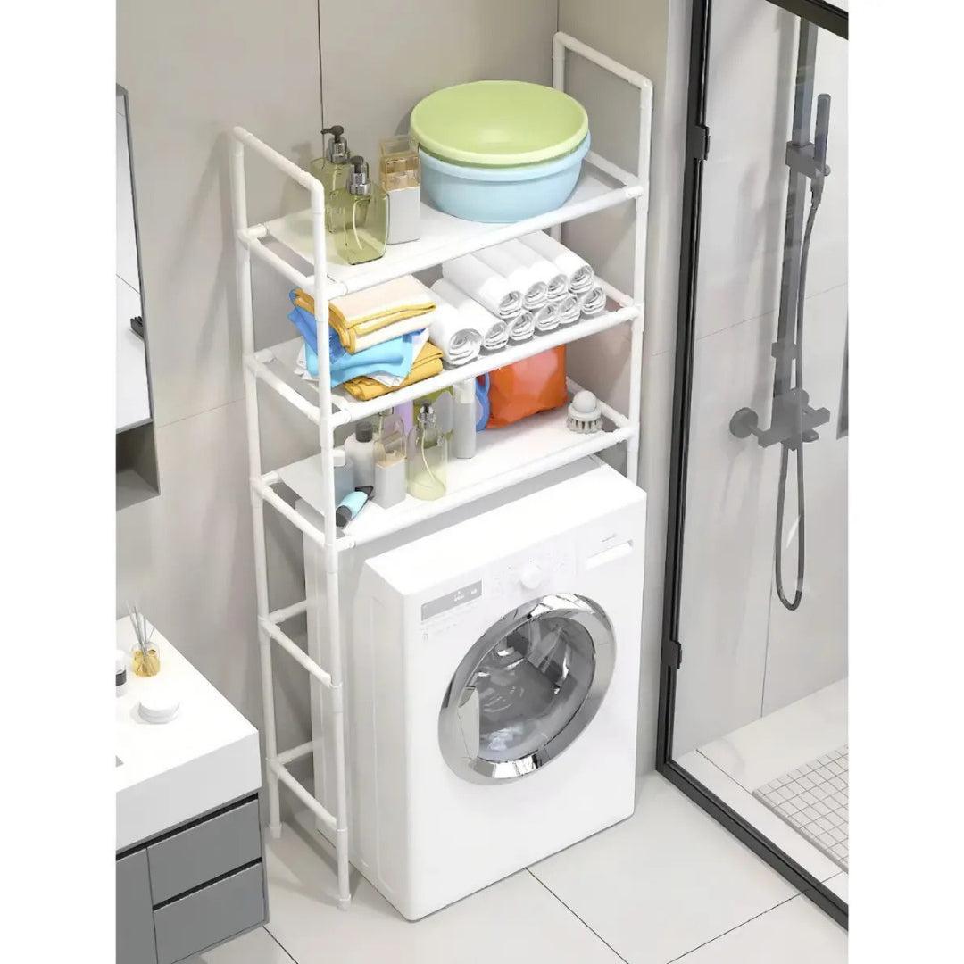 Mueble organizador de baño lavadora con 3 estantes®