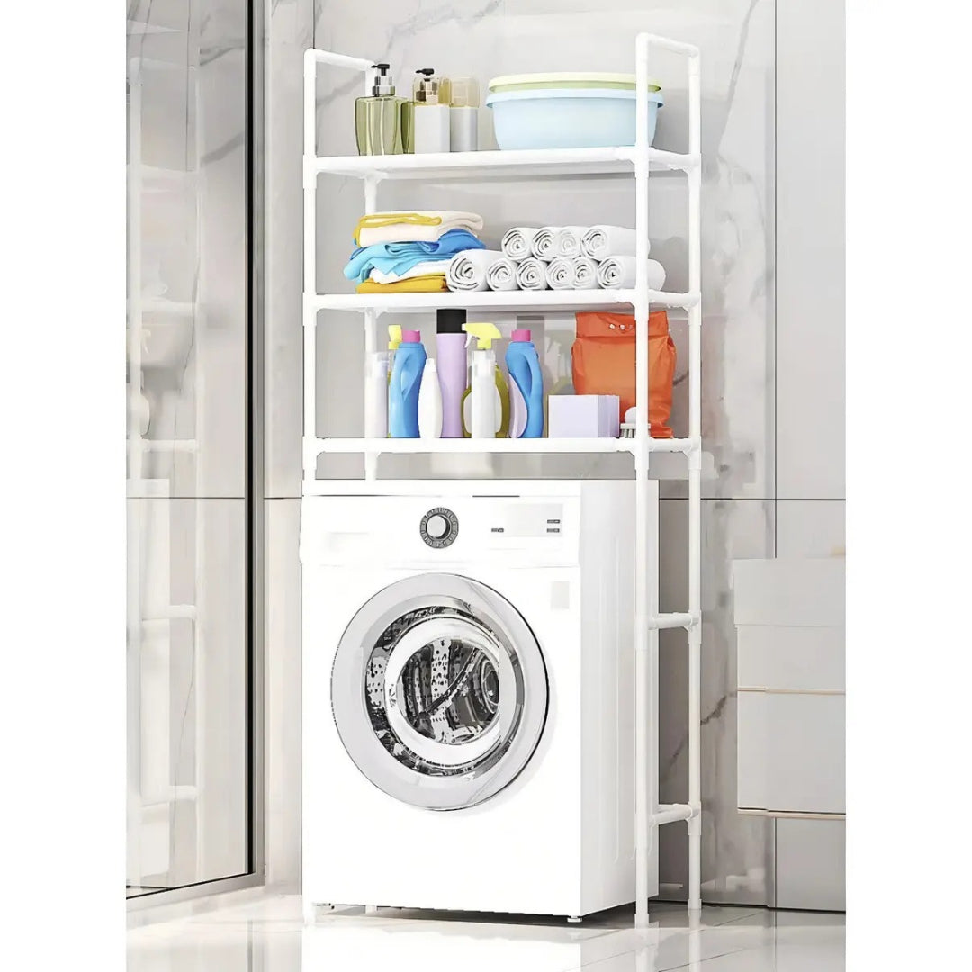 Mueble organizador de baño lavadora con 3 estantes®