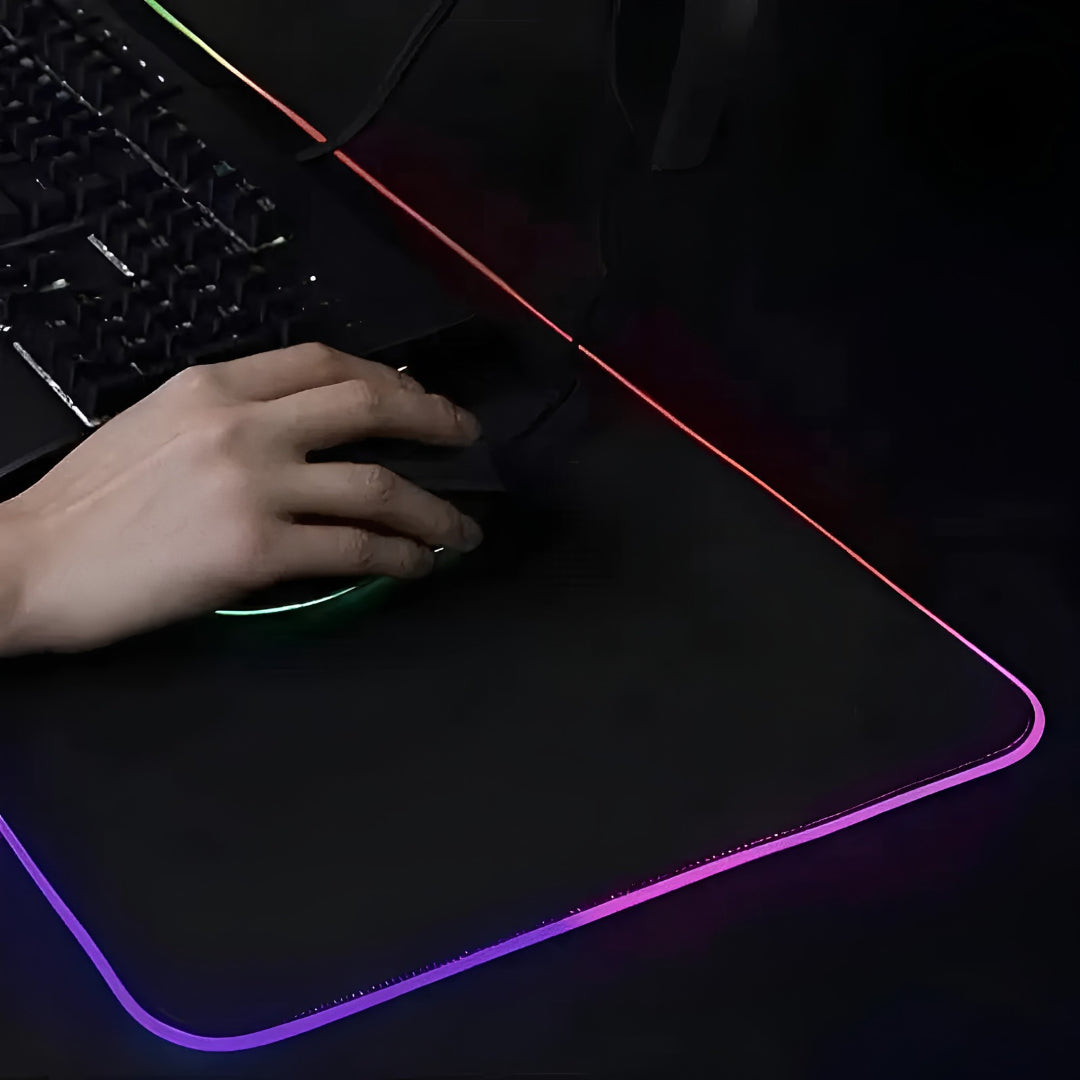 Mouse Pad Gamer XL Antideslizante Con Luz LED®