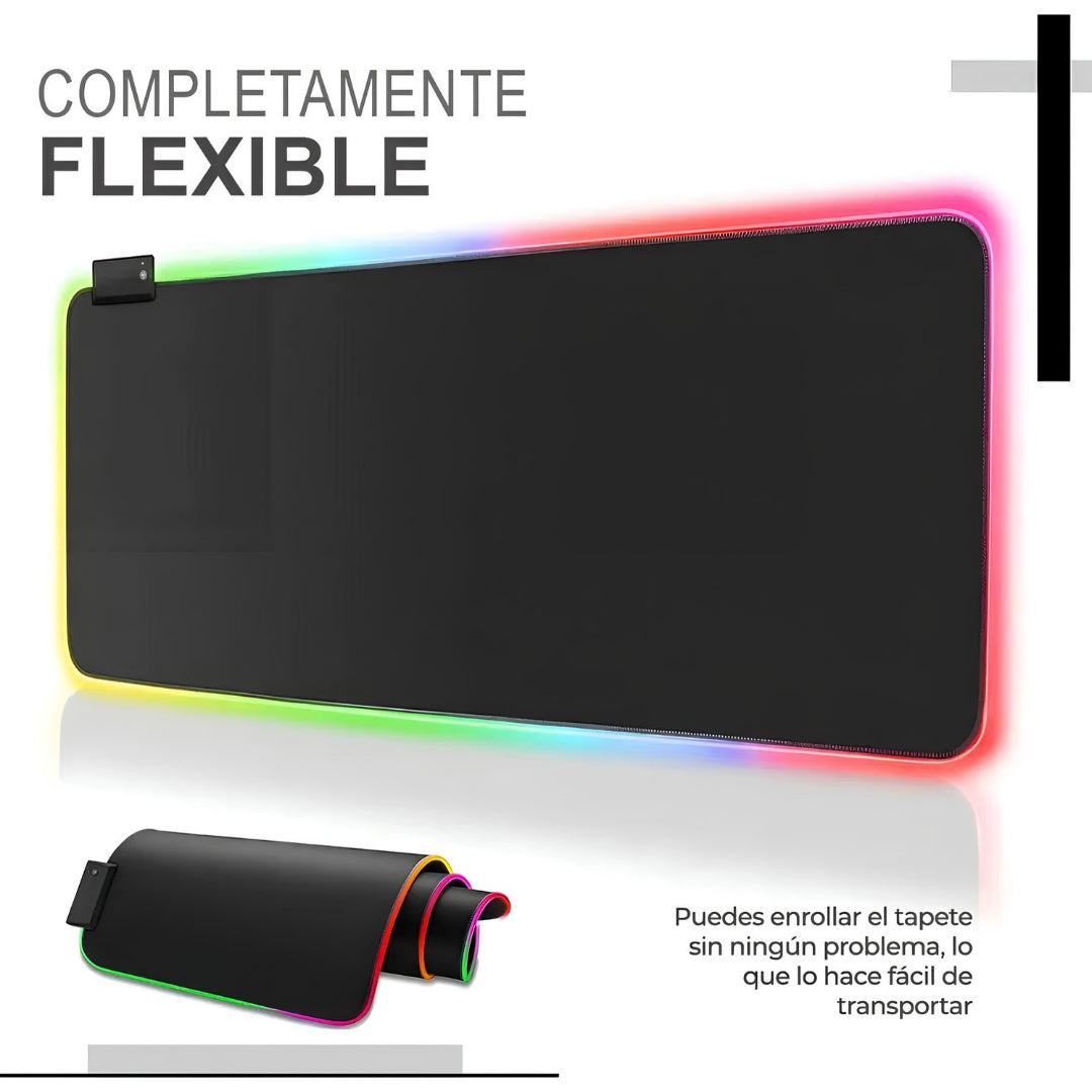 Mouse Pad Gamer XL Antideslizante Con Luz LED®