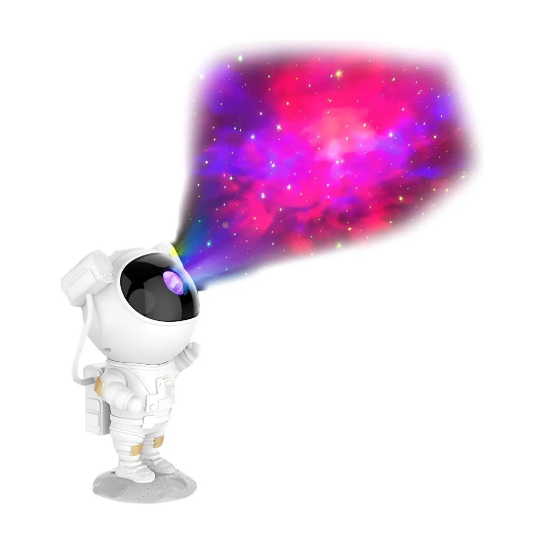 Lámpara De Mesa Proyect Astronauta Galaxia Estrella+control®