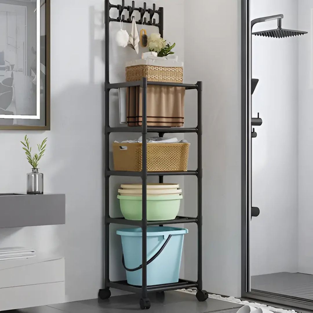 Organizador De Baño, Cocina 5 Niveles Con Ruedas 152cm®