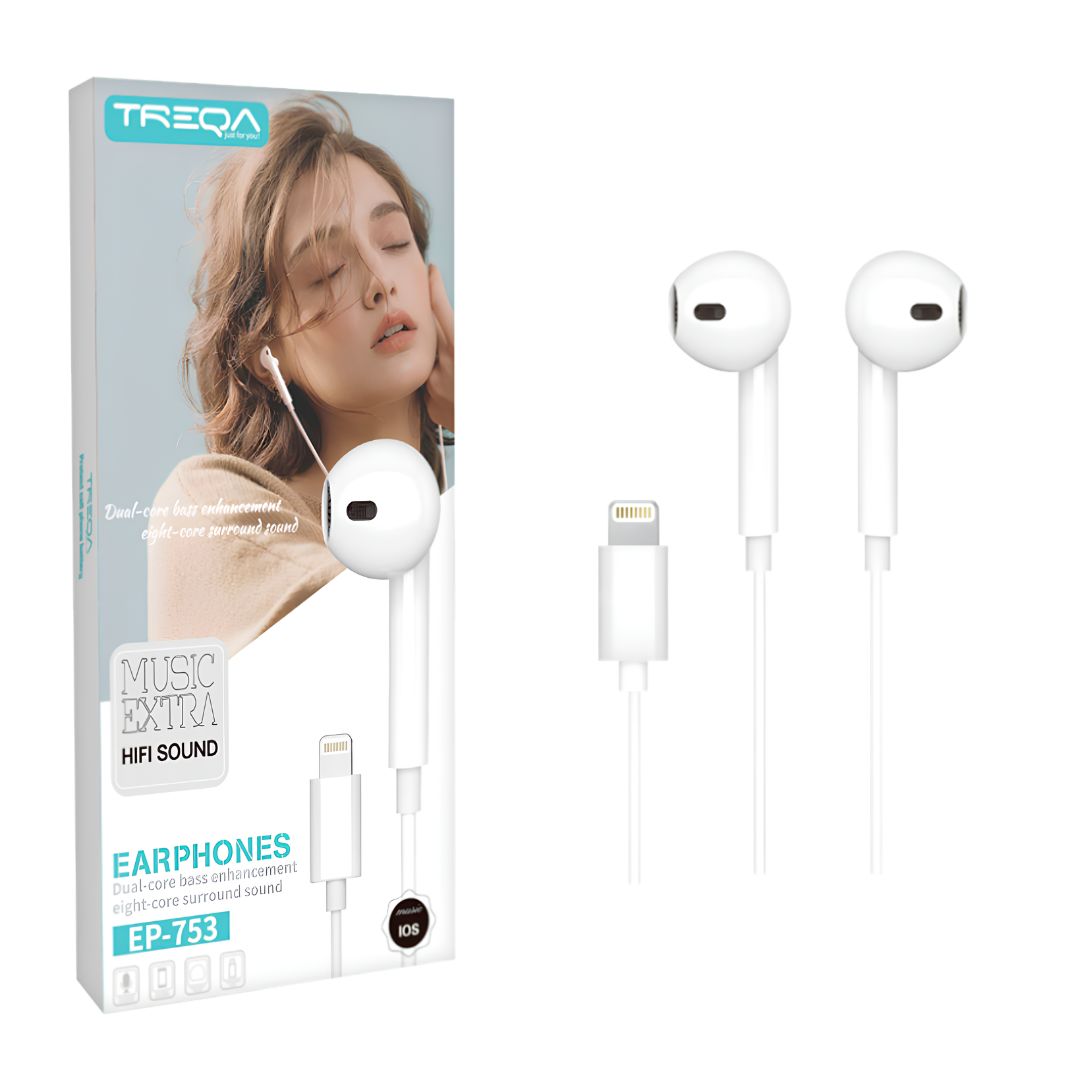 Auriculares Treqa Compatible Manos Libres Blancos Clásicos®