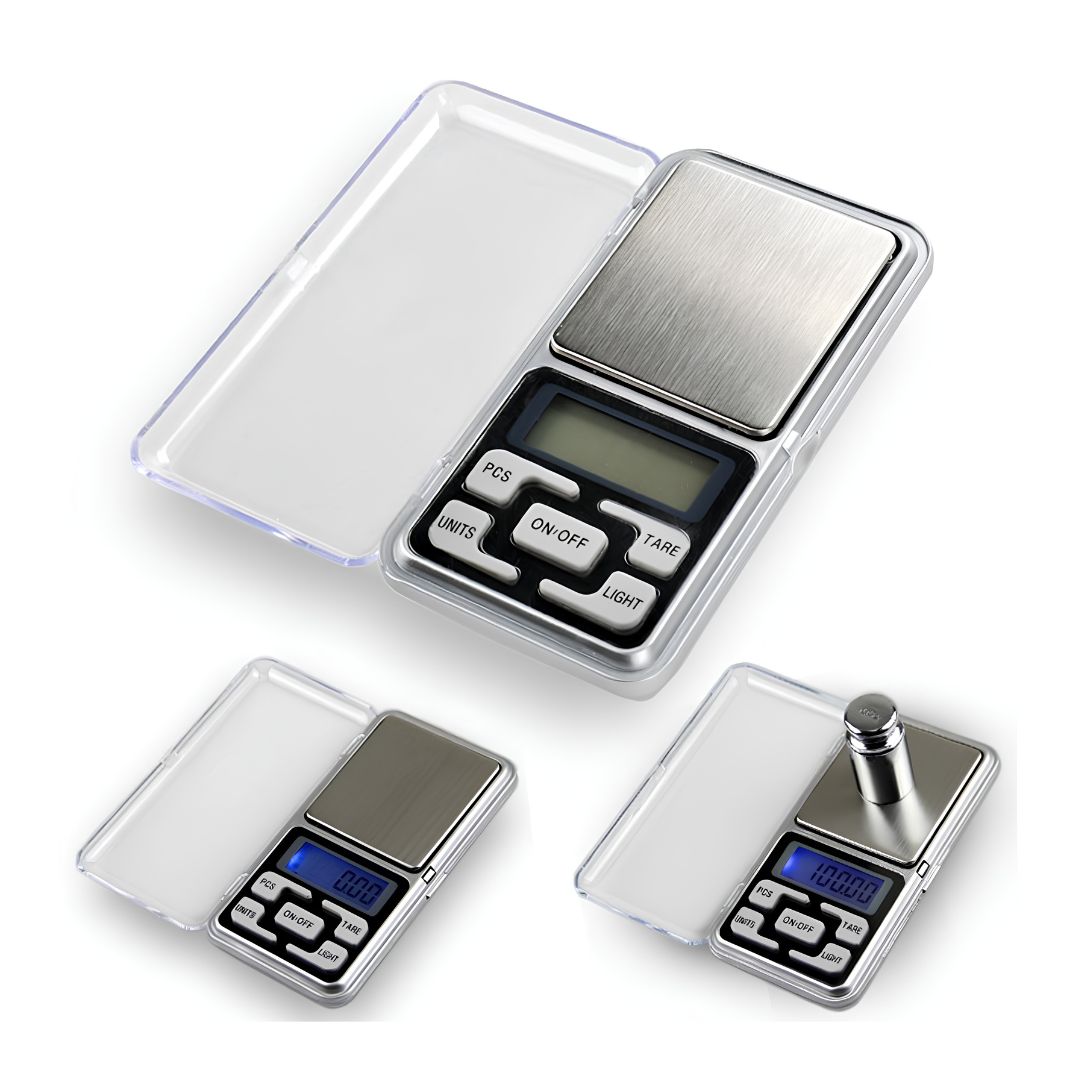 Mini Balanza Digital De Precision 0.1-500g Plateada Calidad®
