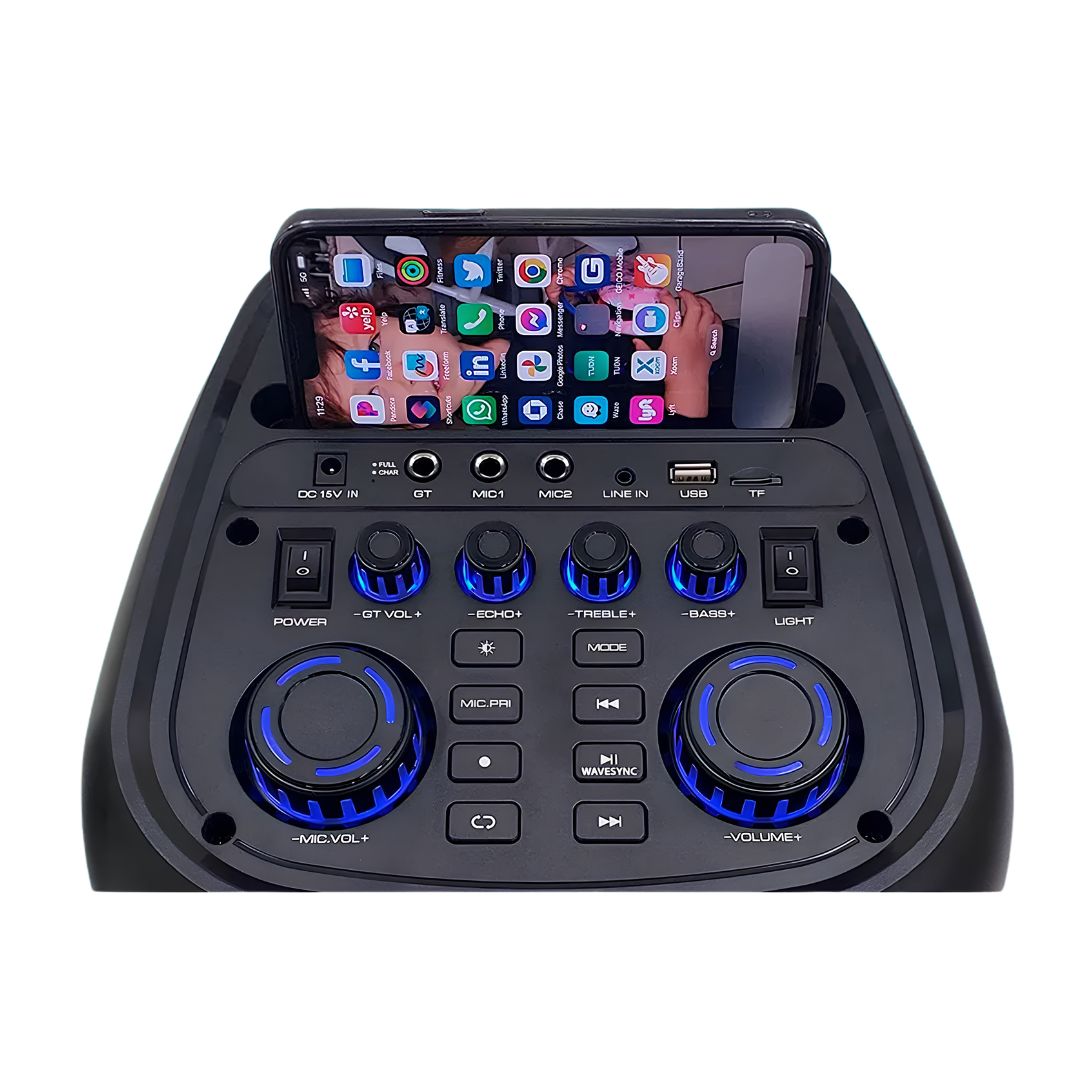Parlante Bluetooth Usb Luces+Mic+Control 50w L3801®