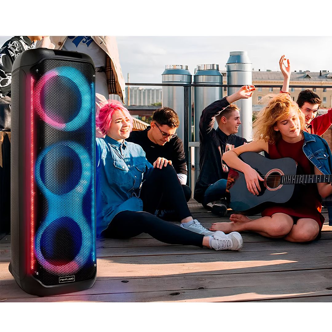 Parlante Bluetooth Usb Luces+Mic+Control 50w L3801®