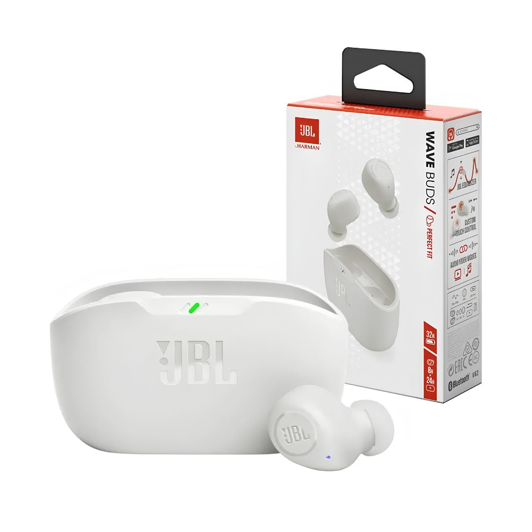 Auriculares Jbl Wave Buds 2 Inalambricos Blancos®