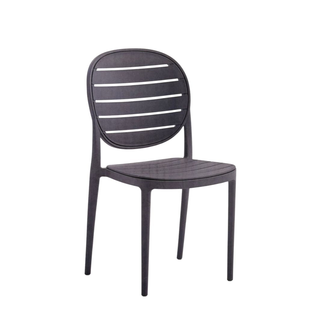 Silla De Comedor Moderna Polipropileno Gris Mate Resistente®
