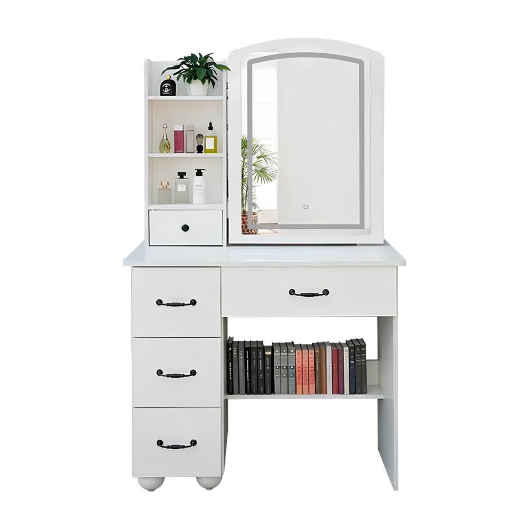 Tocador Infantil Estilo Clasico Para Maquillaje Mdf+luz Led®-