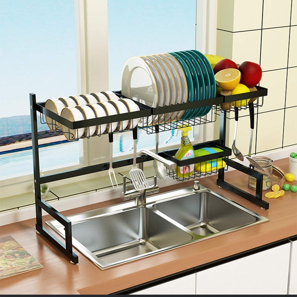 Escurridor De Platos Vasos Acero Inoxidable Premium 75cm Ind