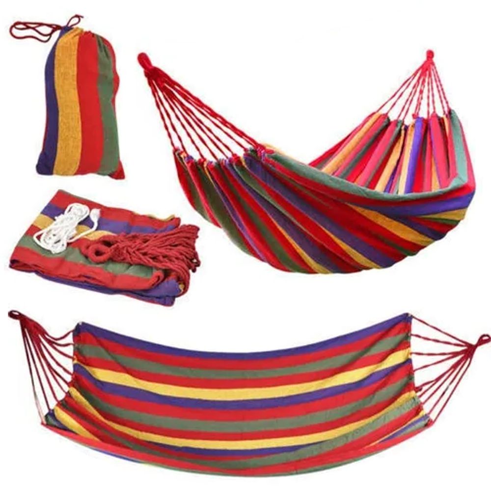 Hamaca Paraguaya De Algodón Resistente Colgante