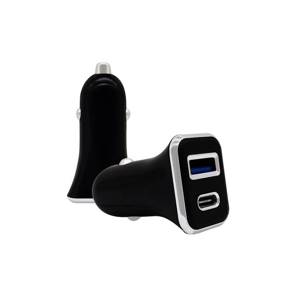 Cargador Treqa Compatible 12v/24v 2.4a Usb Y Tipo C Auto®