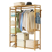 Perchero De Madera Natural 123x30x145cm