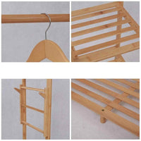 Estantería Perchero Madera Color Natural Carolinas Home