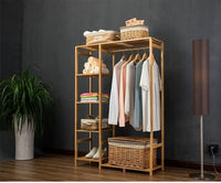 Perchero De Madera Natural 123x30x145cm