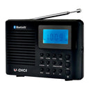 Radio Portátil Digital Profesional Bluetooth Reloj Alarma®