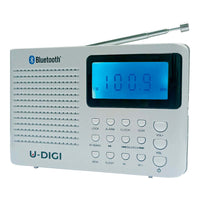 Radio Portátil Digital Profesional Bluetooth Reloj Alarma®