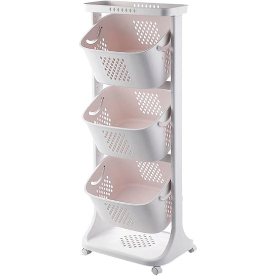 Organizador Transportable 3 Cestos Y Estante Para Baño
