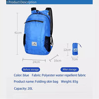 Mochila Impermeable Plegable Portátil Ultraligera 20litros C