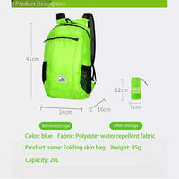 Mochila Impermeable Plegable Portátil Ultraligera 20litros C