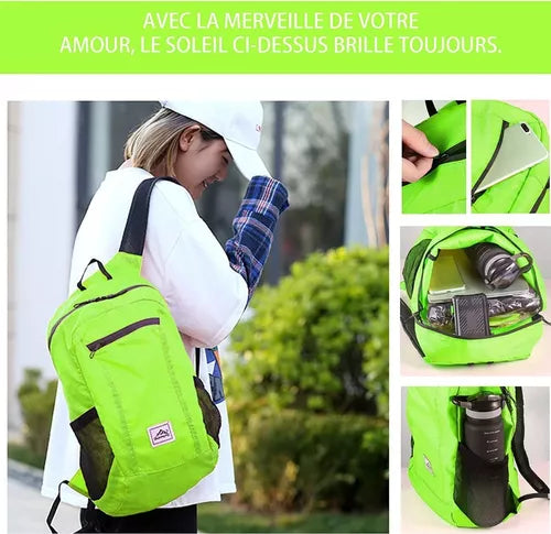 Mochila Impermeable Plegable Portátil Ultraligera 20litros C