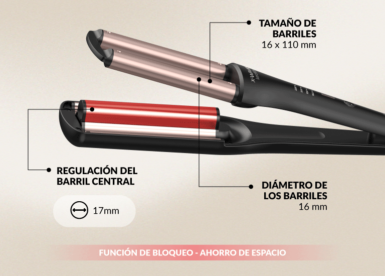 Rizador Barriles GAMA Italy X-waves Led Keration 3d Profesional®