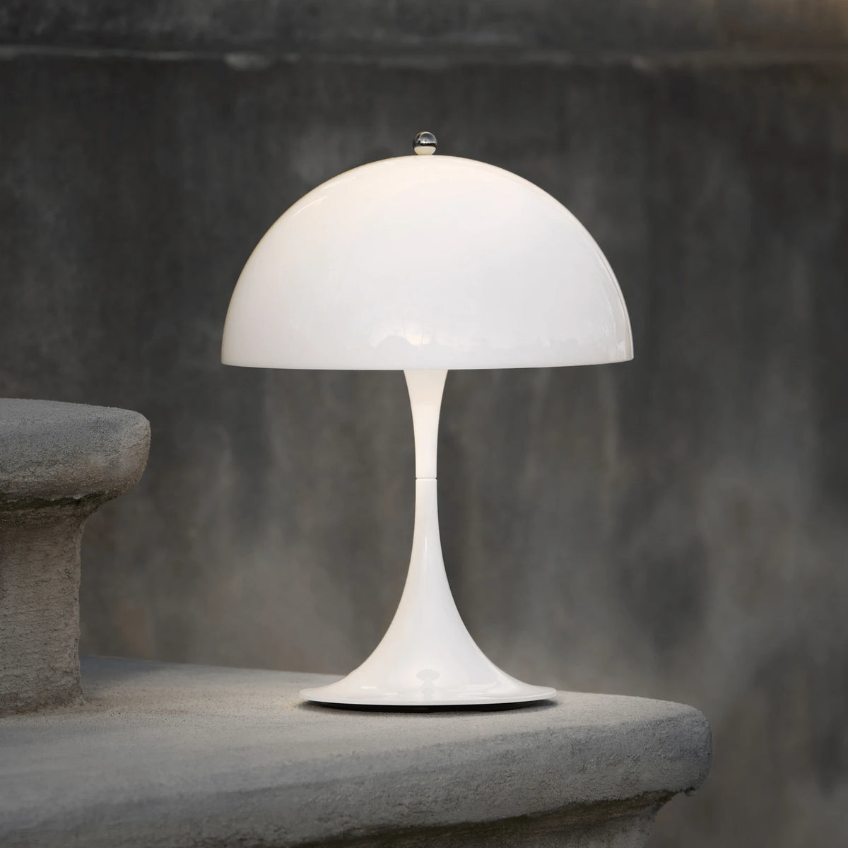 Lampara Luminaria De Mesa Acrílico Blanca Contemporánea®