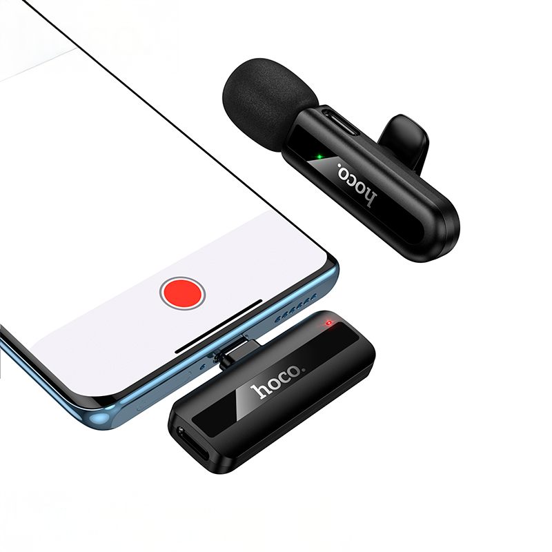 Microfono Externo Polarizado Hoco L20 Para Tipo C Negro®