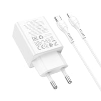 Cargador Hoco N71 30w Usb-c/usb-a+cable Usb-c A Lightning®