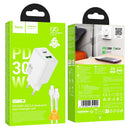 Cargador Hoco N71 30w Usb-c/usb-a+cable Usb-c A Lightning®