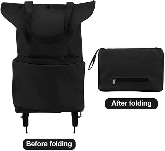 Carro Plegable De Compras Con Ruedas, 20l Ideal Para Feria®