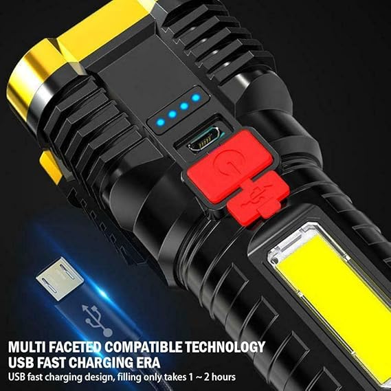 Linterna 5 Led Profesional Portatil Recargable L-29 5w®