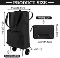 Carro Plegable De Compras Con Ruedas, 20l Ideal Para Feria®