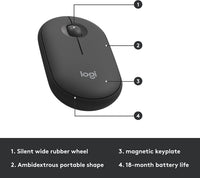 Kit Teclado Y Mouse Inalámbrico Logitech Mk470 Color Negro