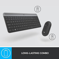 Kit Teclado Y Mouse Inalámbrico Logitech Mk470 Color Negro