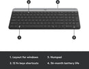 Kit Teclado Y Mouse Inalámbrico Logitech Mk470 Color Negro
