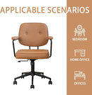 Silla De Oficina Vintage Cuero Sintético Ruedas 360®