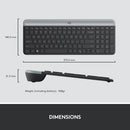 Kit Teclado Y Mouse Inalámbrico Logitech Mk470 Color Negro