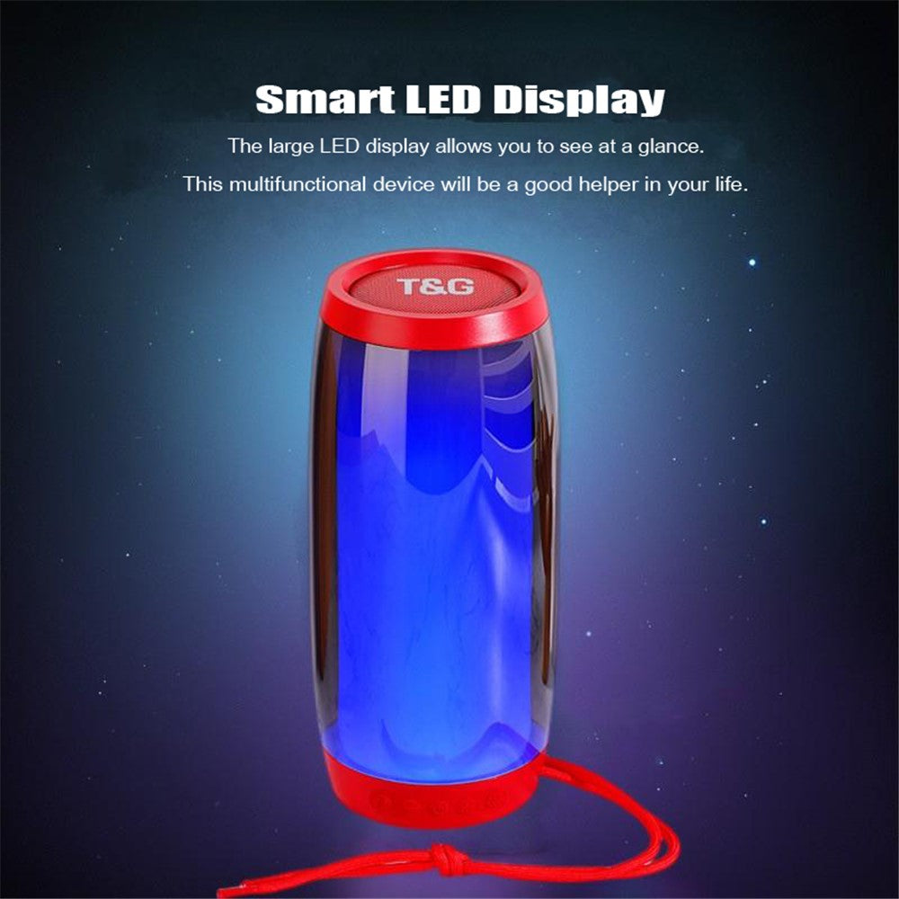 Parlante Bluetooth T&G Portátil 10W RMS con Luces LED®